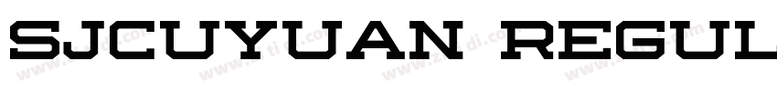 sjcuyuan regular字体转换